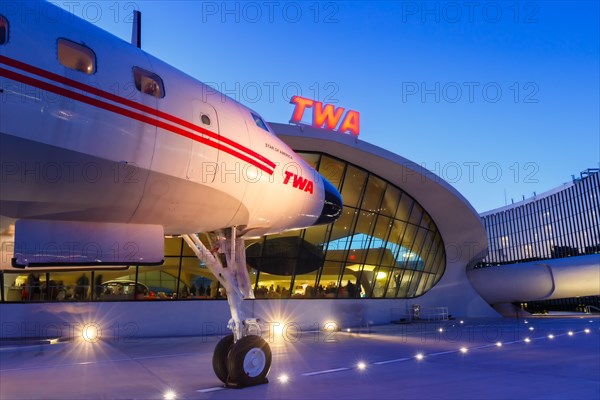 A Lockheed L1649A Starliner aircraft of TWA Trans World Airlines with registration N8083H at New York John F Kennedy