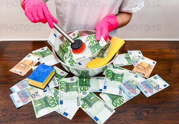Symbol photo money laundering