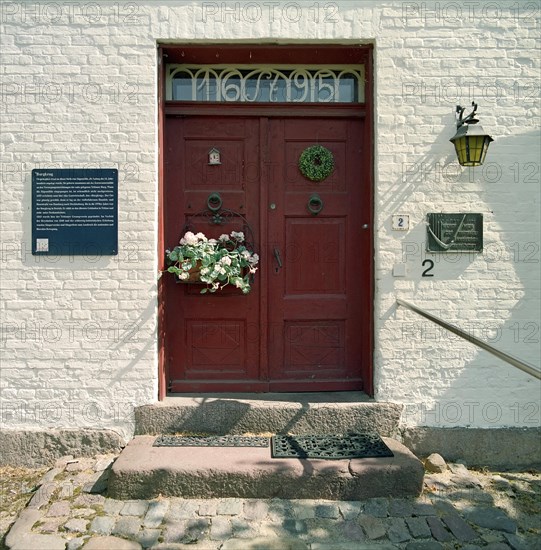 Entrance of historical house