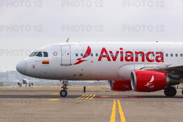 An Avianca Airbus A320 aircraft with registration N862AV at Cartagena Airport