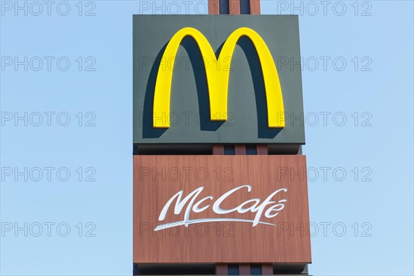 McDonalds Logo Symbol Sign McDonald's McCafe Cafe Restaurant Mc Donald's Mc Donalds in Germany