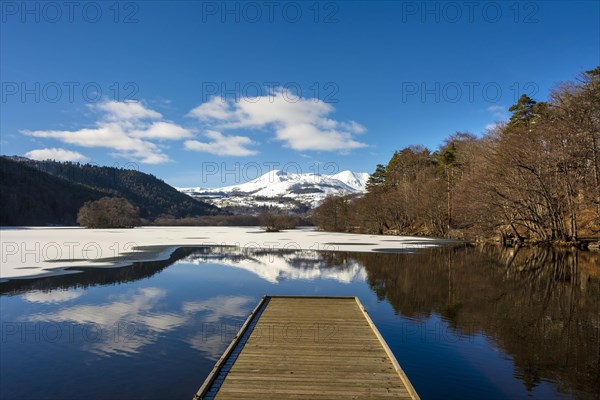 Lake Chambon in winter