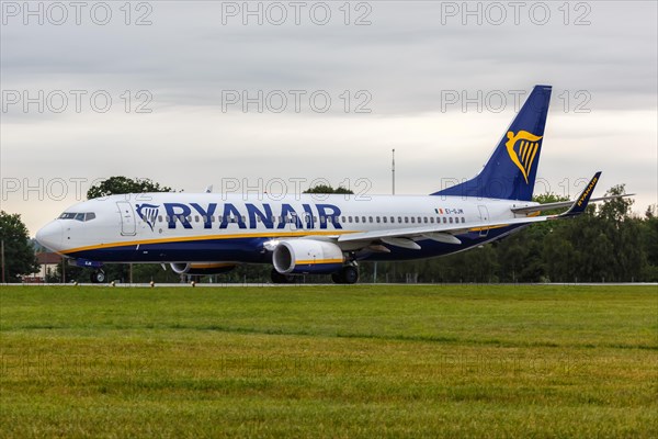 A Ryanair Boeing 737-800 aircraft with registration EI-GJM at London Southend Airport