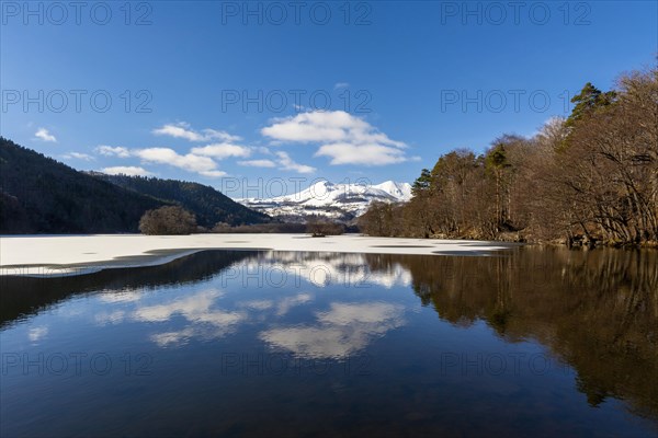 Lake Chambon in winter