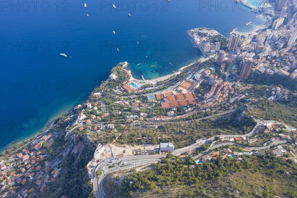 Aerial view western part of Roquebrune Cap Martin