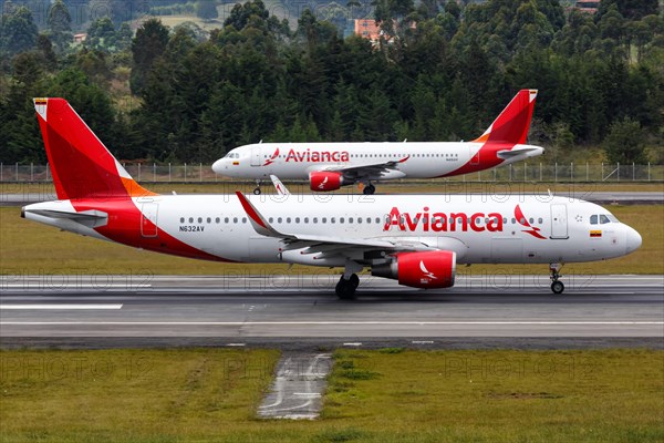 An Avianca Airbus A320 aircraft with registration N632AV at Medellin Rionegro Airport