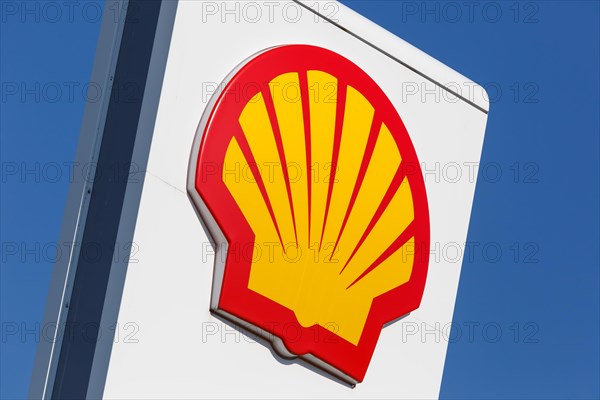 Shell logo symbol sign gas station petrol in Germany