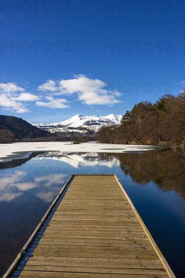 Lake Chambon in winter