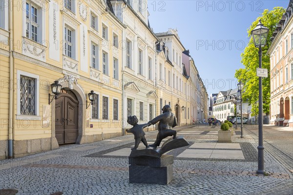 Father and Son Monument and Vogtland Museum in Nobelstrasse