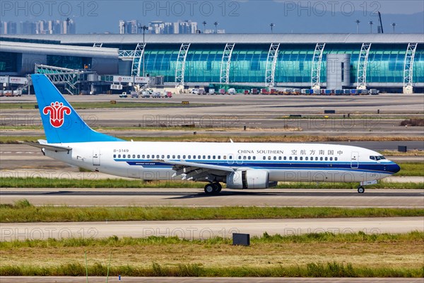 A China Southern Airlines Boeing 737-800 aircraft with registration number B-5149 at Guangzhou Airport