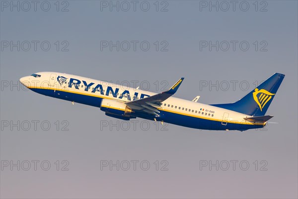 A Ryanair Boeing 737-800 aircraft with registration EI-DAD at Malpensa Airport in Milan