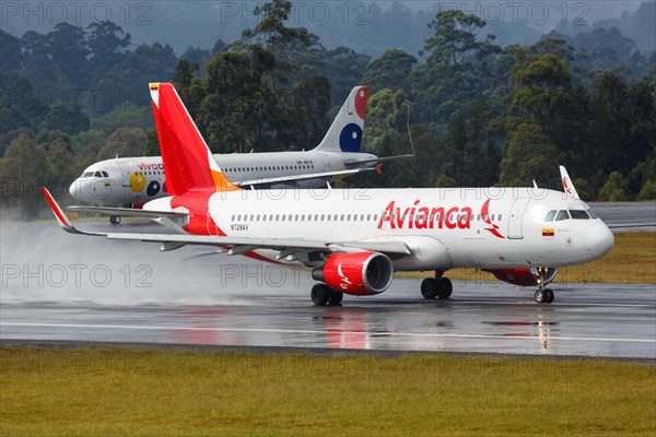An Avianca Airbus A320 aircraft with registration N728AV at Medellin Rionegro Airport