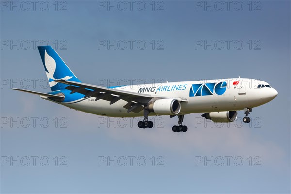 An Airbus A300-600F aircraft of MNG Airlines with registration number TC-MCD at Tel Aviv Airport