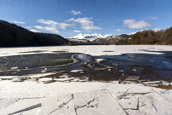 Lake Chambon in winter