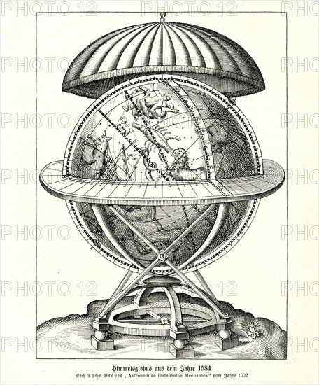 Celestial globe from 1584