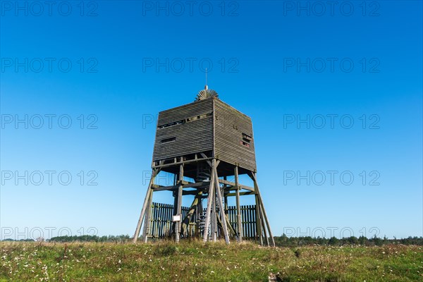 Bird watching tower in the Katinger Watt