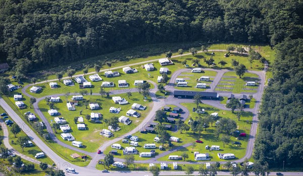 Camping site with caravans