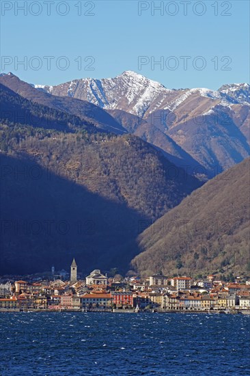 Cannobio on the shore of Lake Maggiore in winter