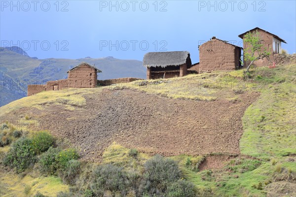 Adobe houses on a hill