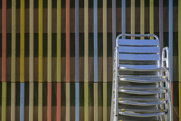 Chairs stacked