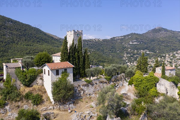 Aerial view Tourrette-Levens