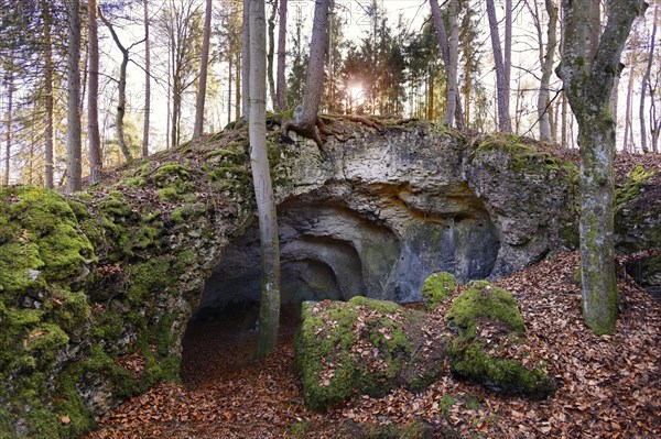 Collapsed cave near Elbersberg chapel