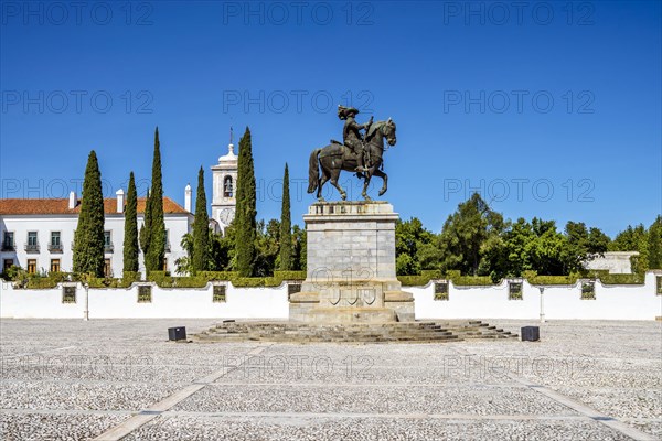 Monument of John IV in front of Ducal Palace of Vila Vicosa