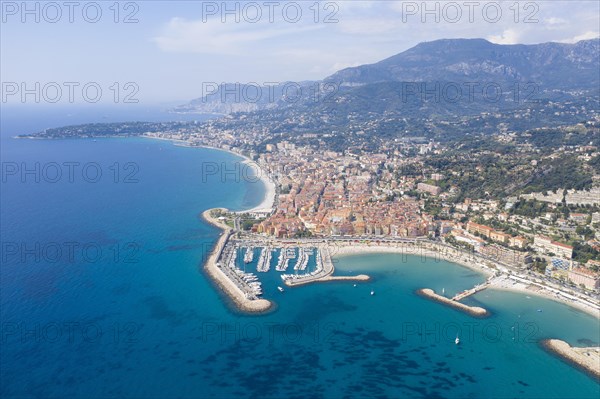 Aerial view Menton