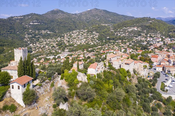 Aerial view Tourrette-Levens