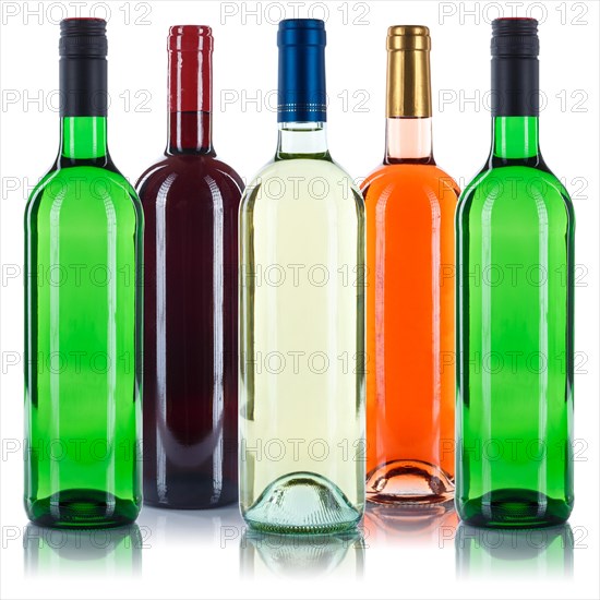 Wine Bottles Wine Bottles Colorful Collection Red Wine White Wine Rose Exempted