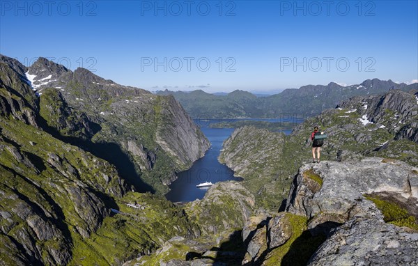 Young woman hiking