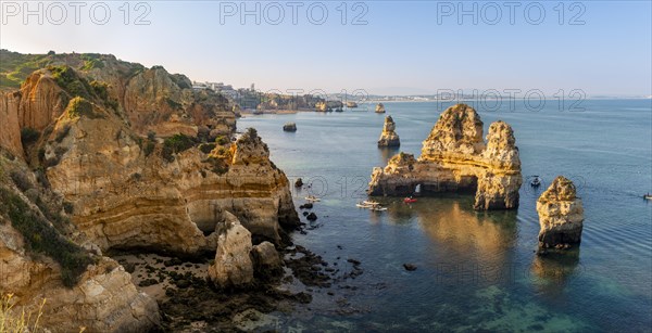 Rugged rocky coast with cliffs of sandstone