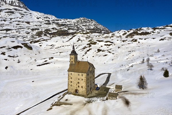 Medieval hospice Alter Spittel in winter