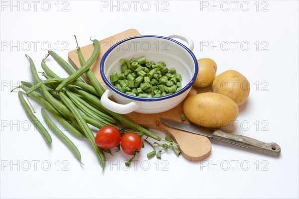 Crushed beans in shell