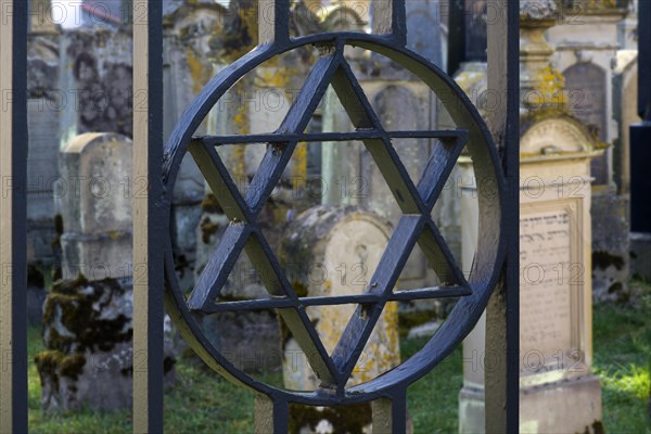 View into the historical Jewish cemetery