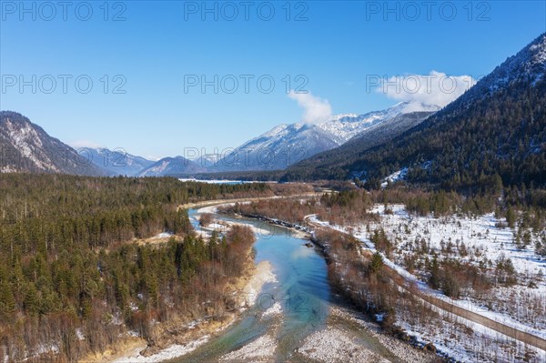 Isar at the Sylvensteinsee