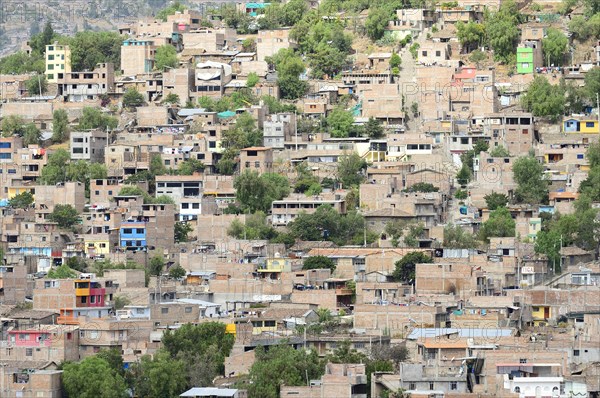 View from the roof of the cathedral onto a residential district