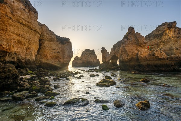 Rock formations in the sea