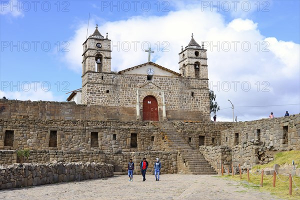 Inca Sun Temple with attached cathedral from the colonial period