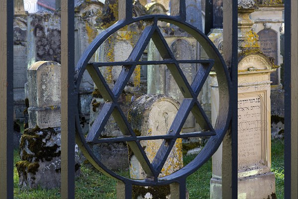 View into the historical Jewish cemetery