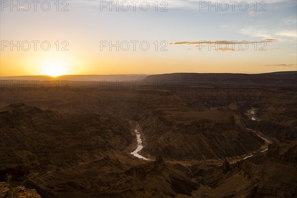 Fish River Canyon at sunset Karas Region