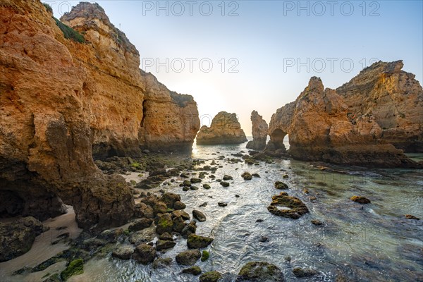 Rock formations in the sea