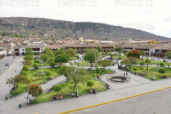 View from the roof of the cathedral to the Plaza Mayor