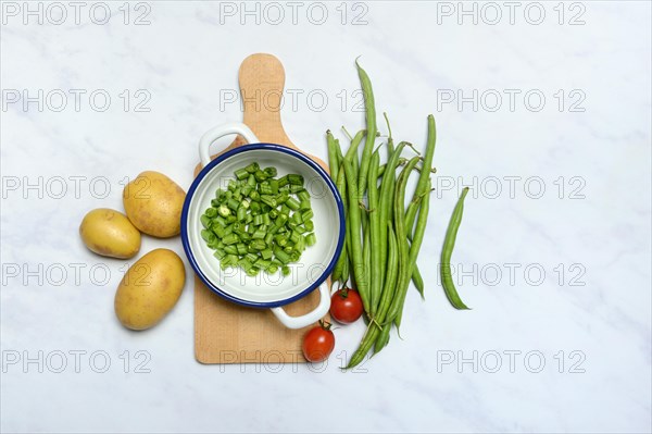 Crushed beans in shell