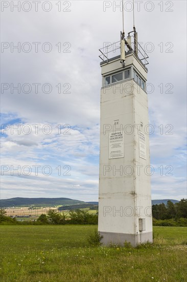 Former GDR observation tower at the inner-German border