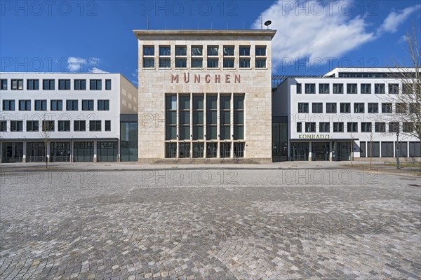 Listed heraldic hall of the former Munich-Riem Airport