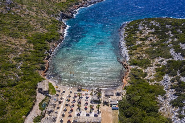 Aerial of Livadaki beach