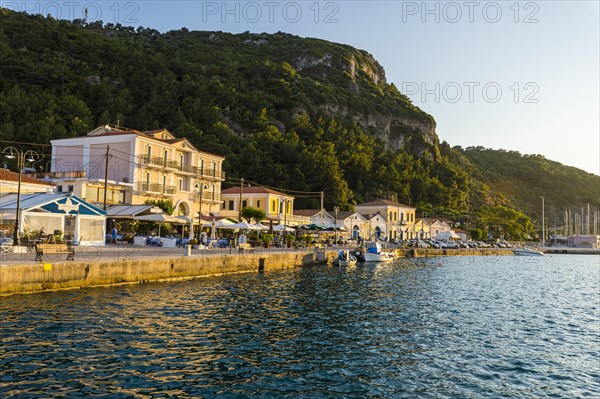 Port of Karlovasi at sunset