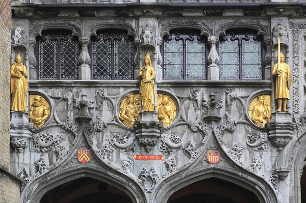 Facade Gothic Holy Blood Chapel Heiligbloedkapel at the Castle Square