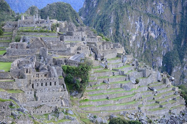 Inca ruined city at dawn
